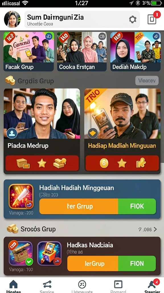 666f - Pertarungan epik melawan monster besar terjadi di sini.